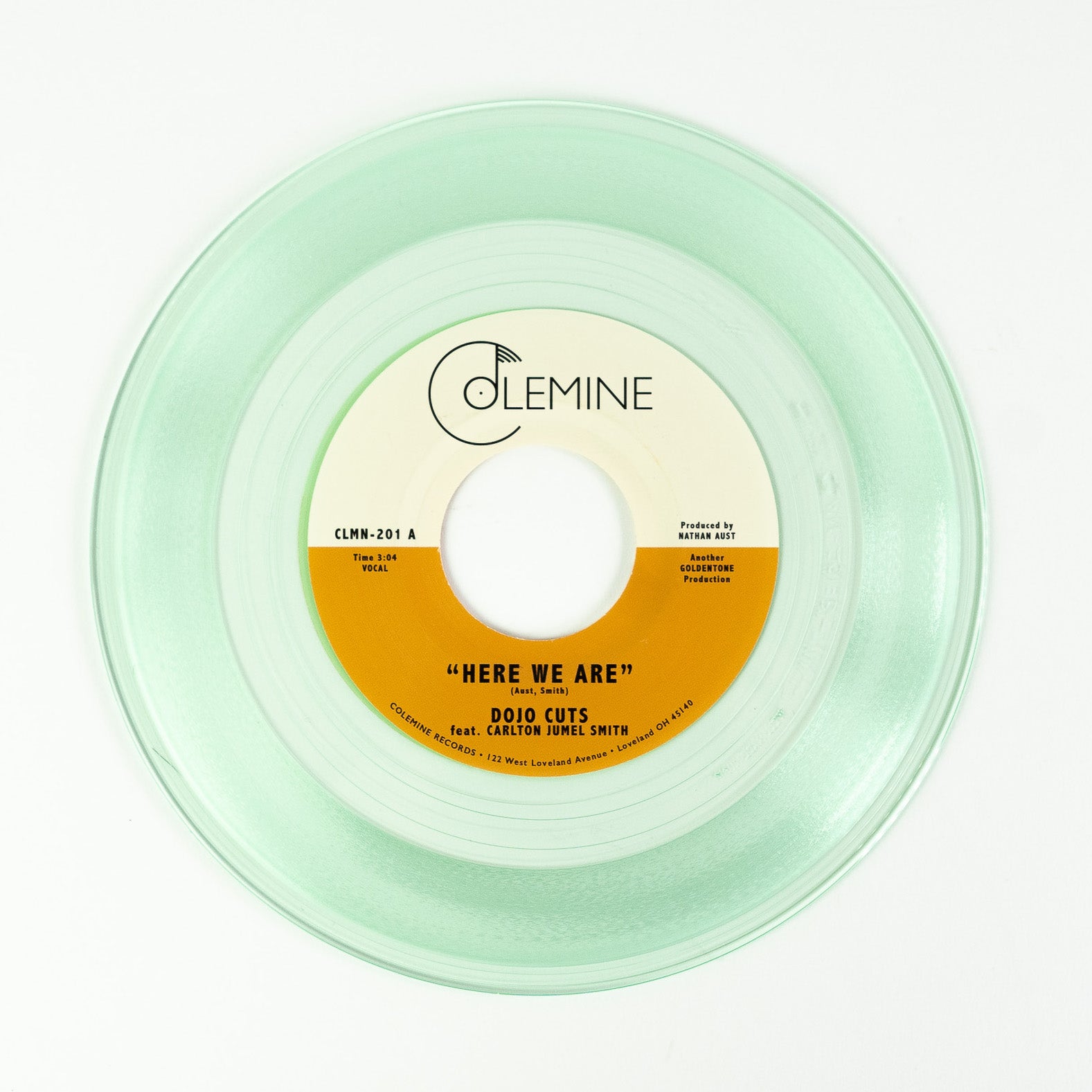Dojo Cuts Here We Are 7" coke klar vinyl soul