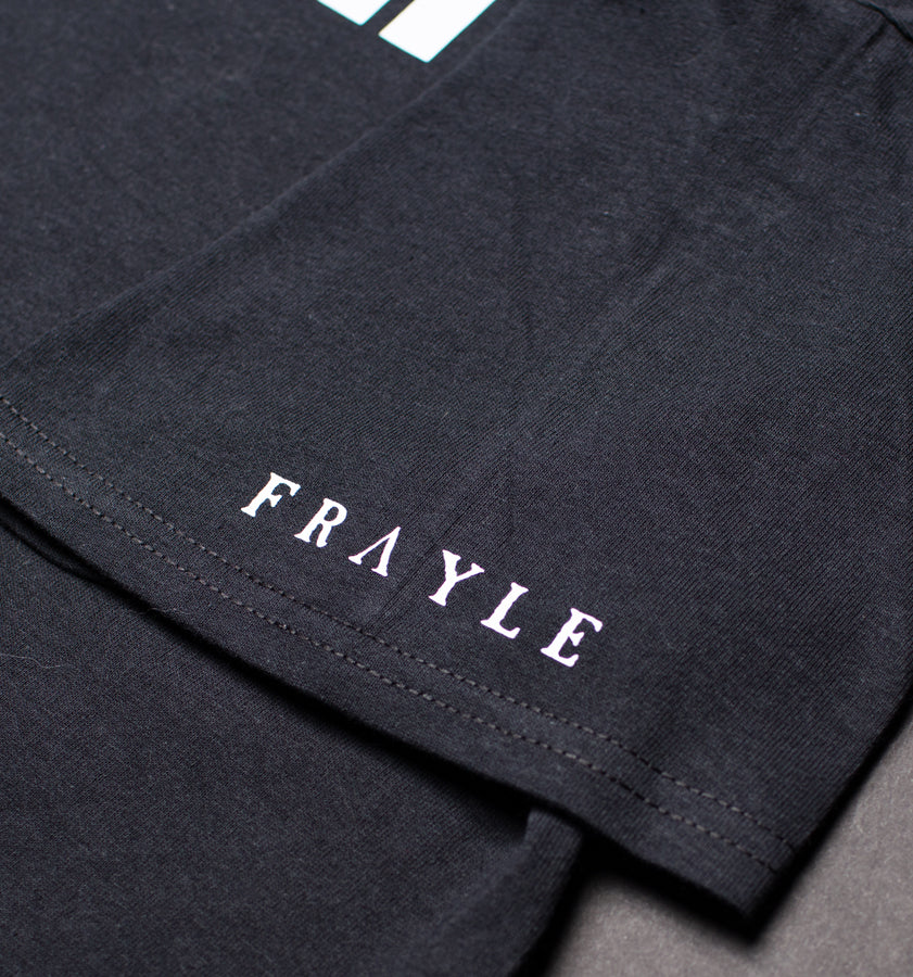 Frayle Insecurity t-skjorte svart ermetrykk