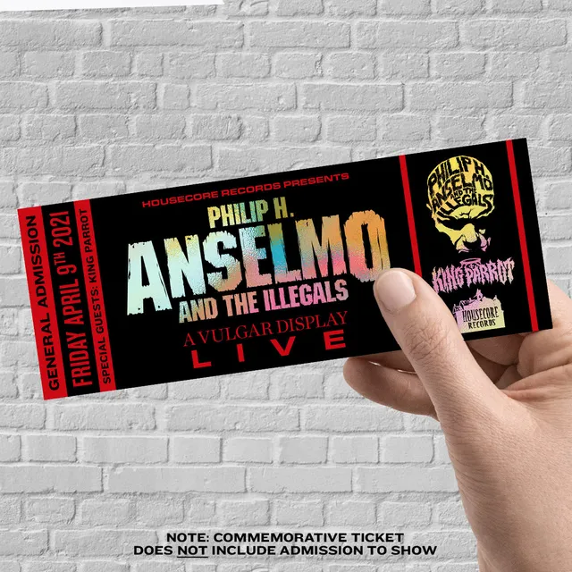 Philip H. Anselmo & The Illegals A Vulgar Display minnebillett