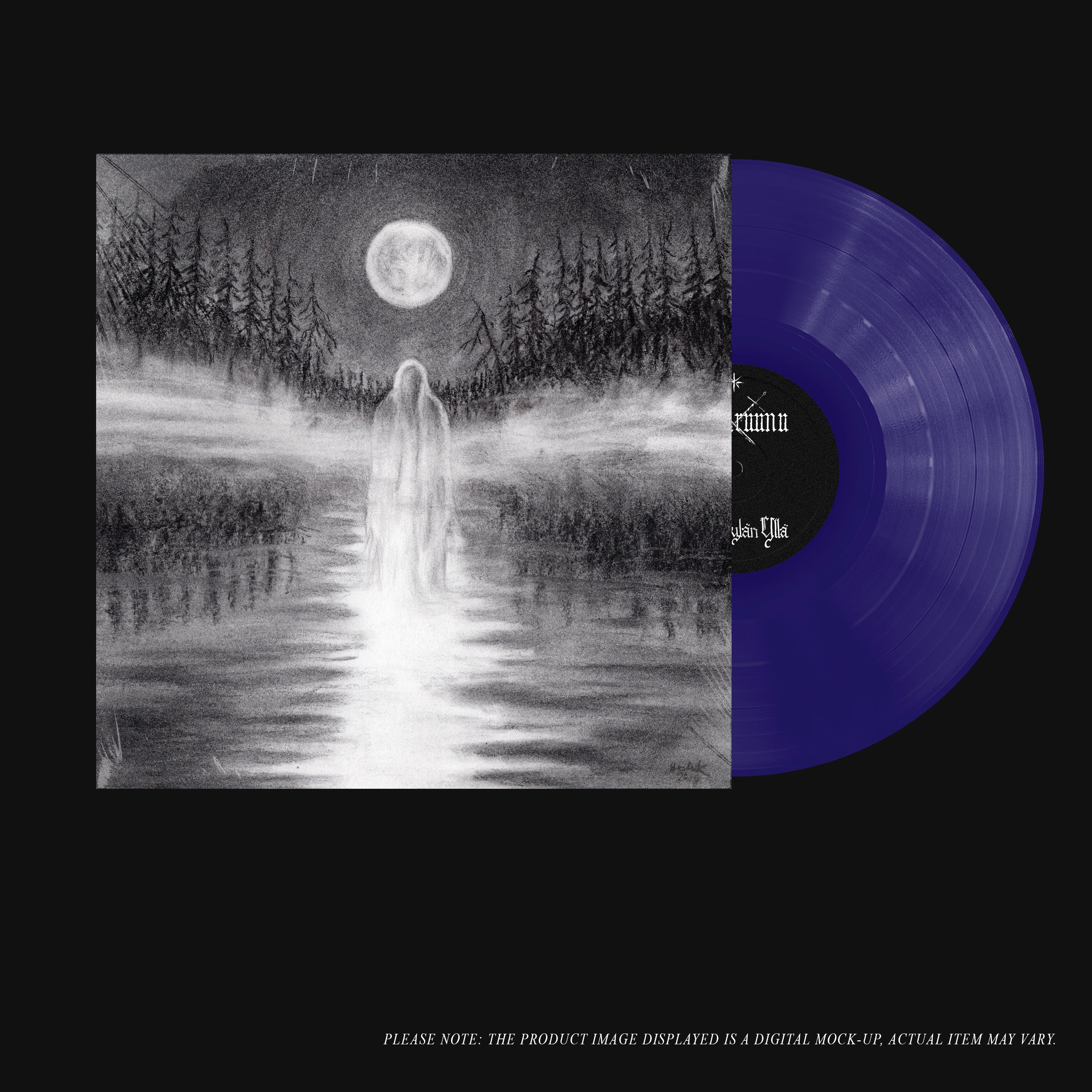 Havukruunu Kuu Erkylän Yllä vinylplate blå LP black metal