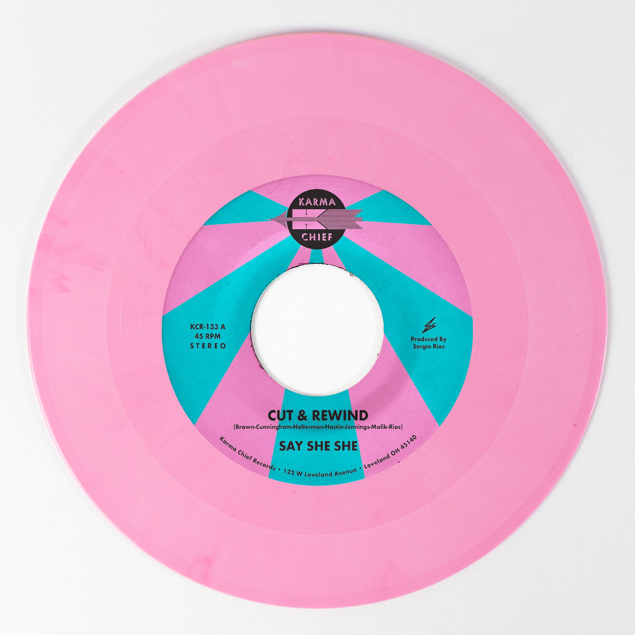 Say She She Cut & Rewind / Disco Life vinylsingel rosa disco