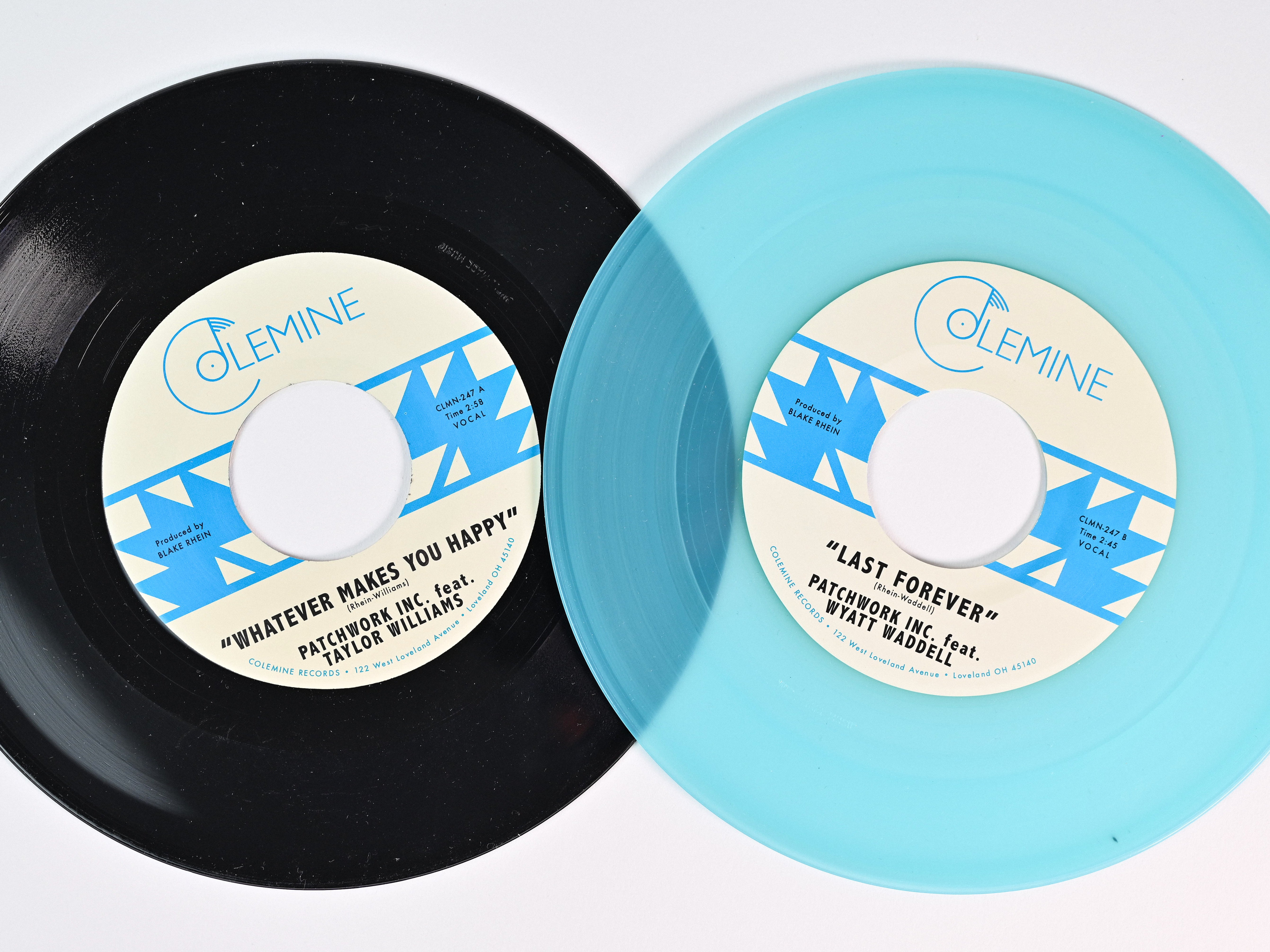 Colemine Patchwork Inc Whatever Makes You Happy vinylsingle seaglass blue