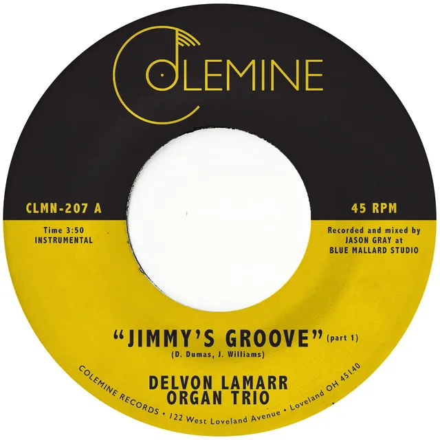 Delvon Lamarr Organ Trio Jimmy's Groove 7" vinyl rosa