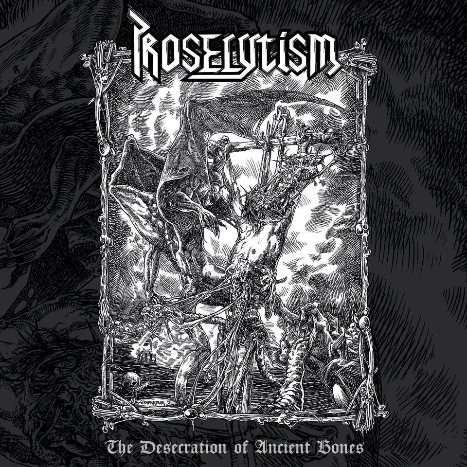 Proselytism Desecration Ancient Bones LP marmor