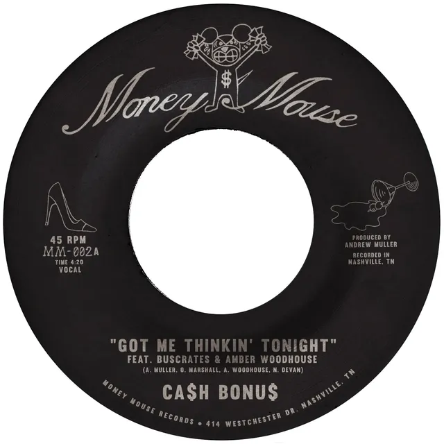 CA$H BONU$ Got Me Thinkin Tonight singel sølv 7-tommer