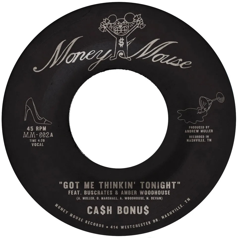 CA$H BONU$ Got Me Thinkin Tonight singel sølv 7-tommer