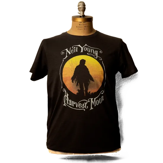 Neil Young Harvest Moon T-skjorte svart unisex