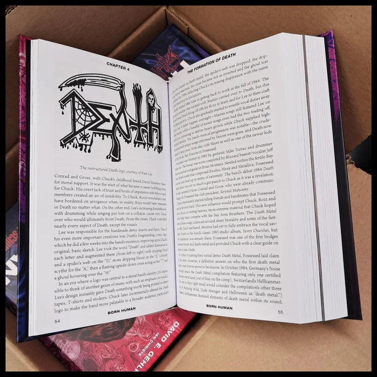 Decibel Books Born Human Chuck Schuldiner bok nytrykk 2026