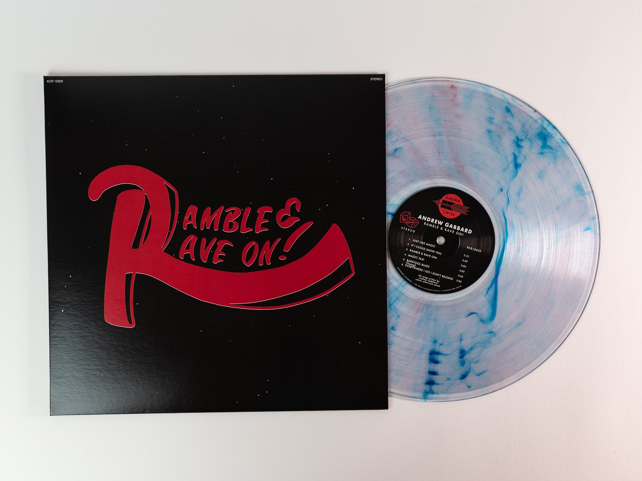 Colemine Andrew Gabbard Ramble & Rave On! vinyl LP svart
