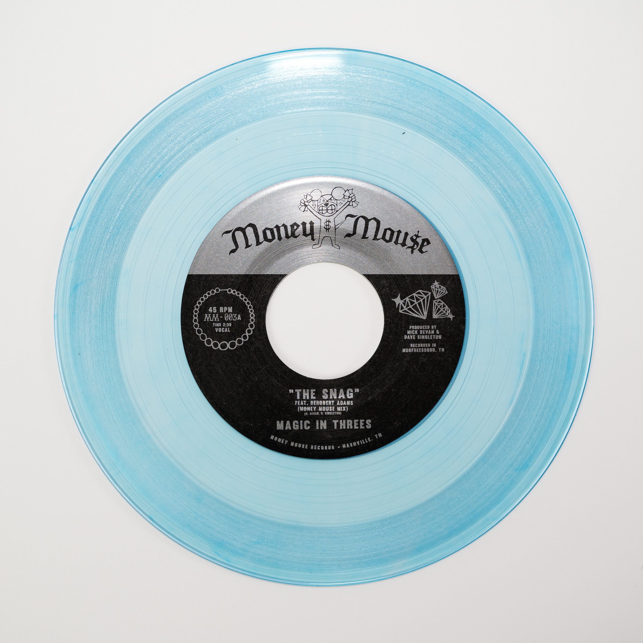 Money Mouse Magic In Threes The Snag 7-tommer svart funk