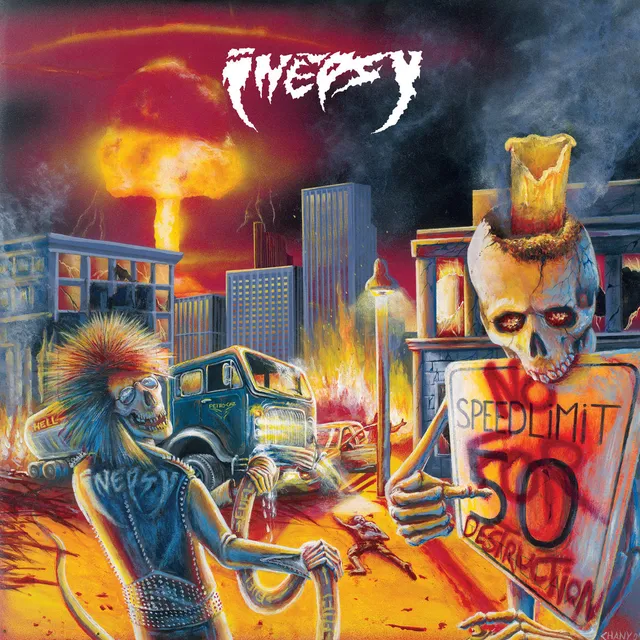 Inepsy No Speed Limit for Destruction vinyl LP rød