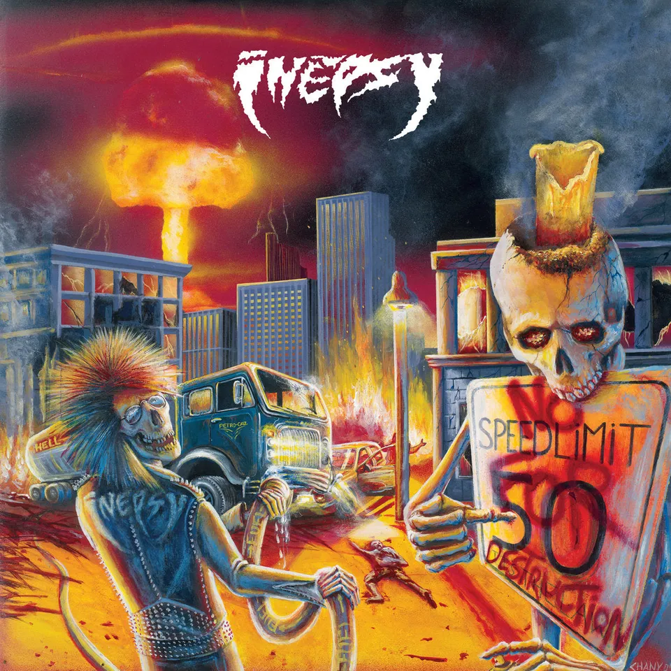 Inepsy No Speed Limit for Destruction vinyl LP rød