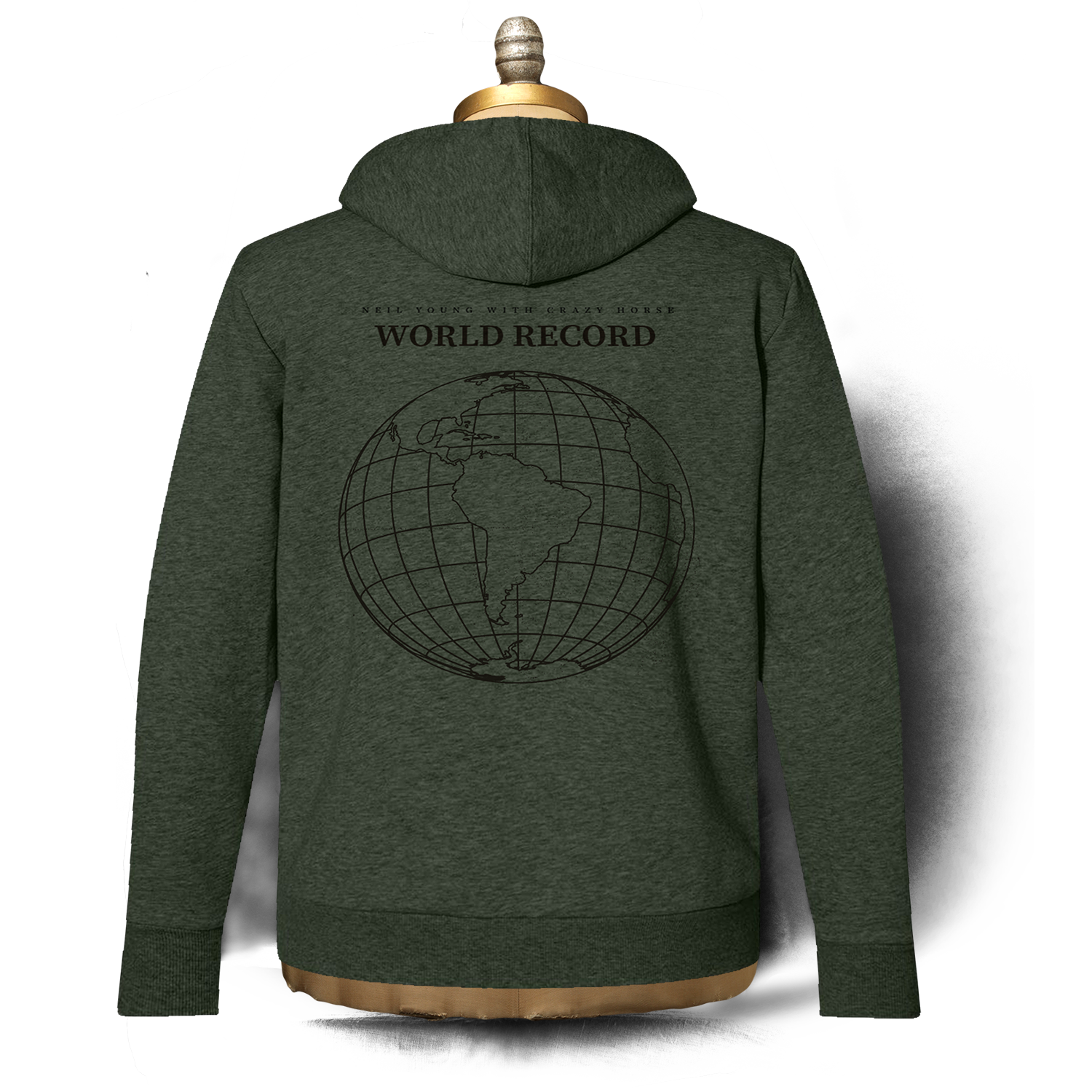Neil Young World Record zip-hettejakke