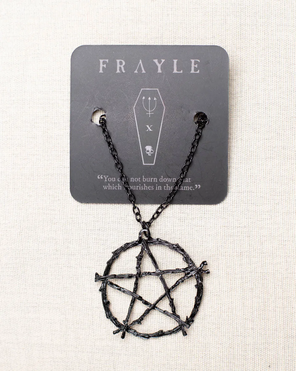 Frayle Black Pentacle kjede svart 30"