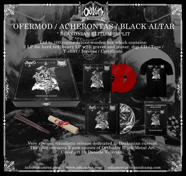 Ofermod Acherontas Black Altar Drakonian Elitism vinylboks limited