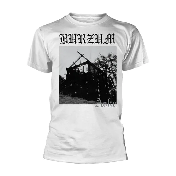 Burzum Aske hvit T-skjorte offisiell merch