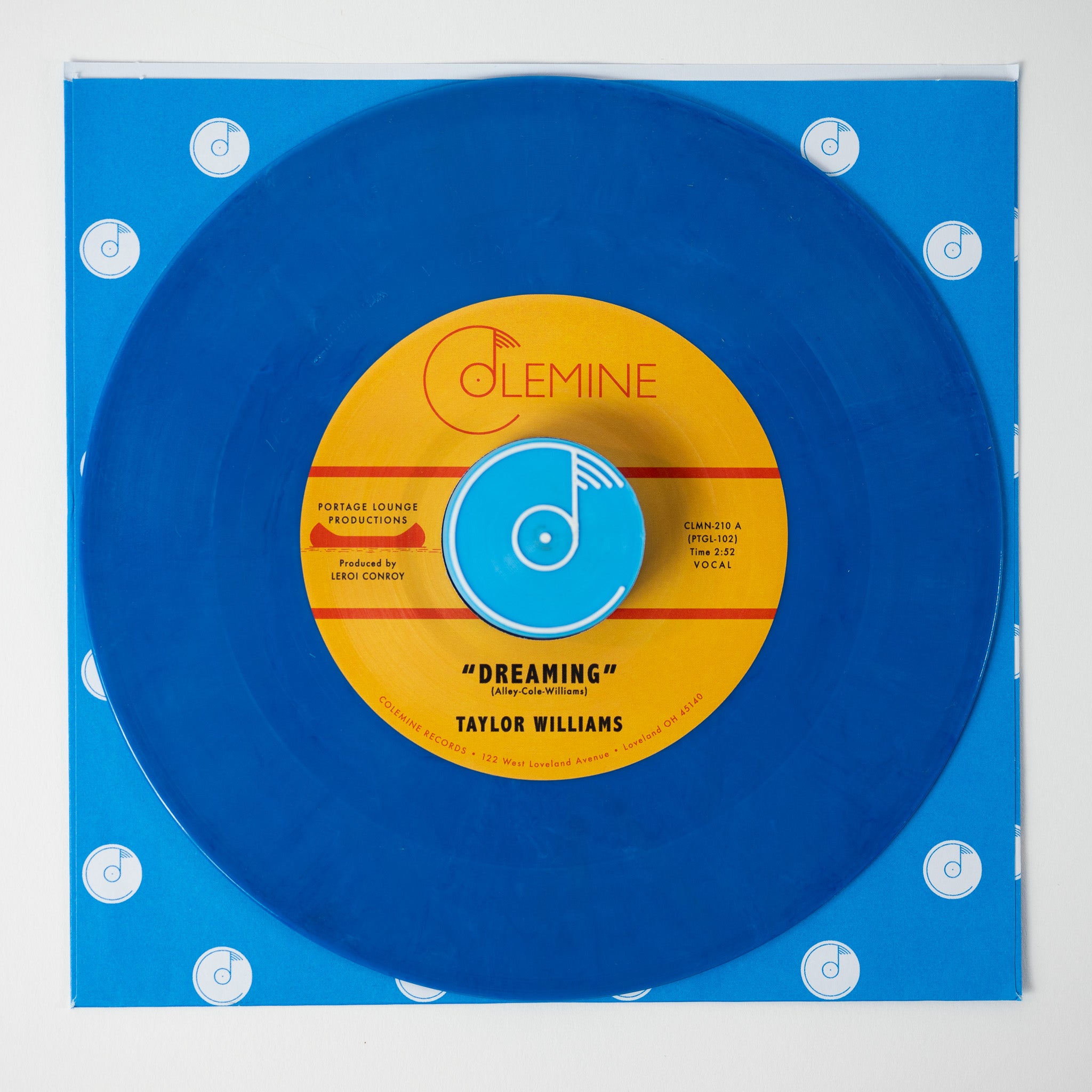 Colemine Taylor Williams Dreaming vinylsingel 45 blå soul