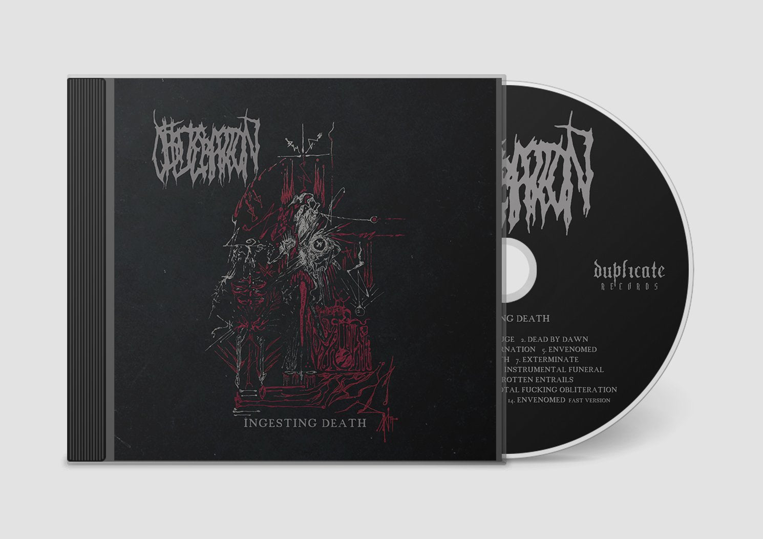 Obliteration Ingesting Death CD death metal samleplate