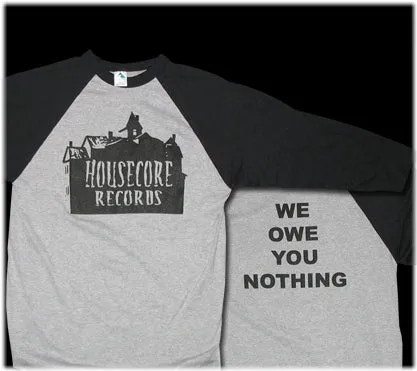 Housecore Records Grey Jersey t-skjorte grå