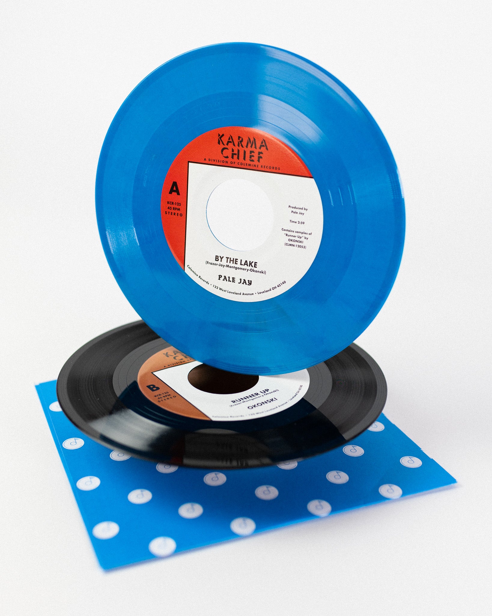 Pale Jay Okonski By The Lake 7" vinyl lake blue