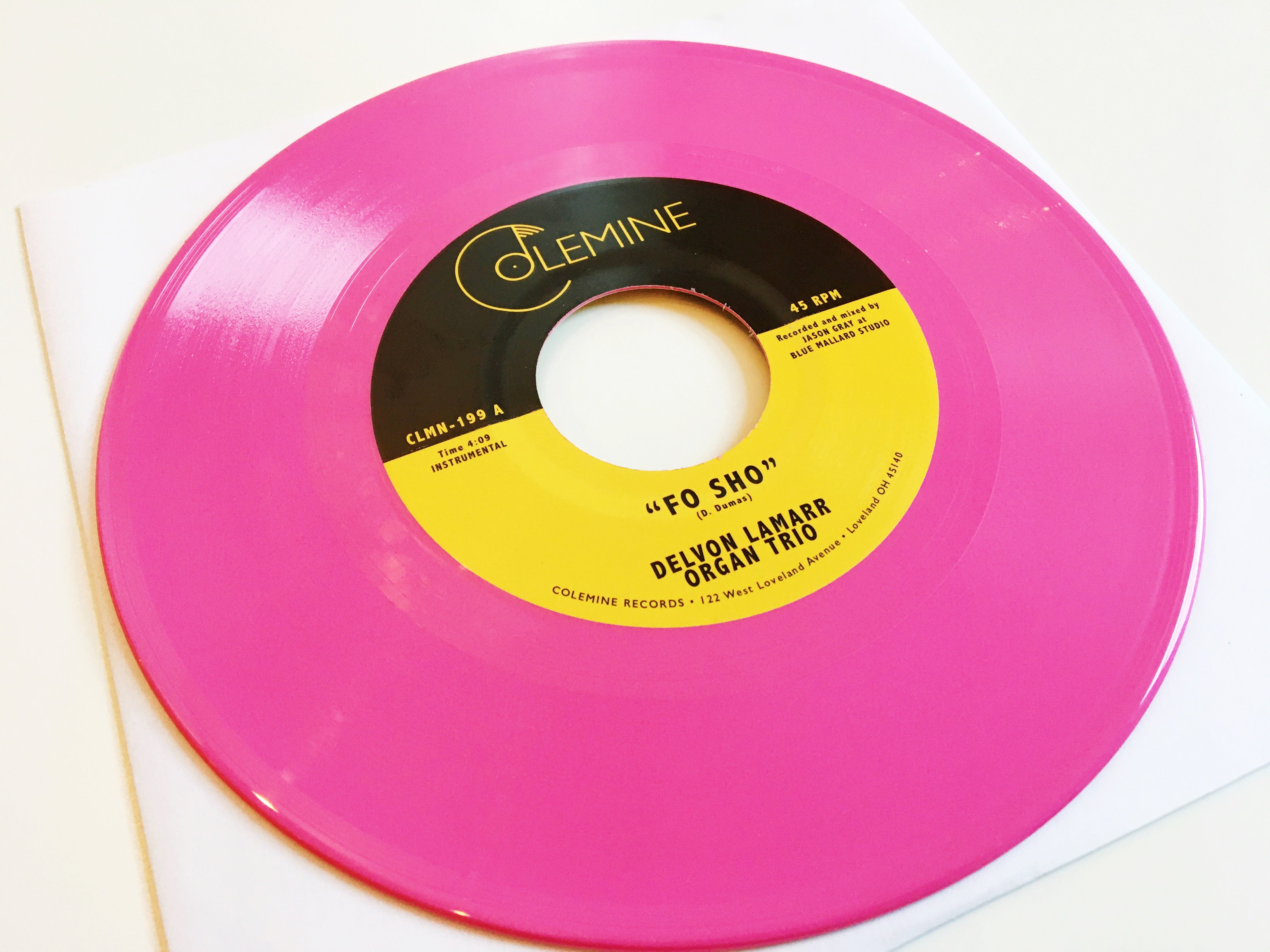 Delvon Lamarr Organ Trio Fo Sho 7" vinyl rosa limited