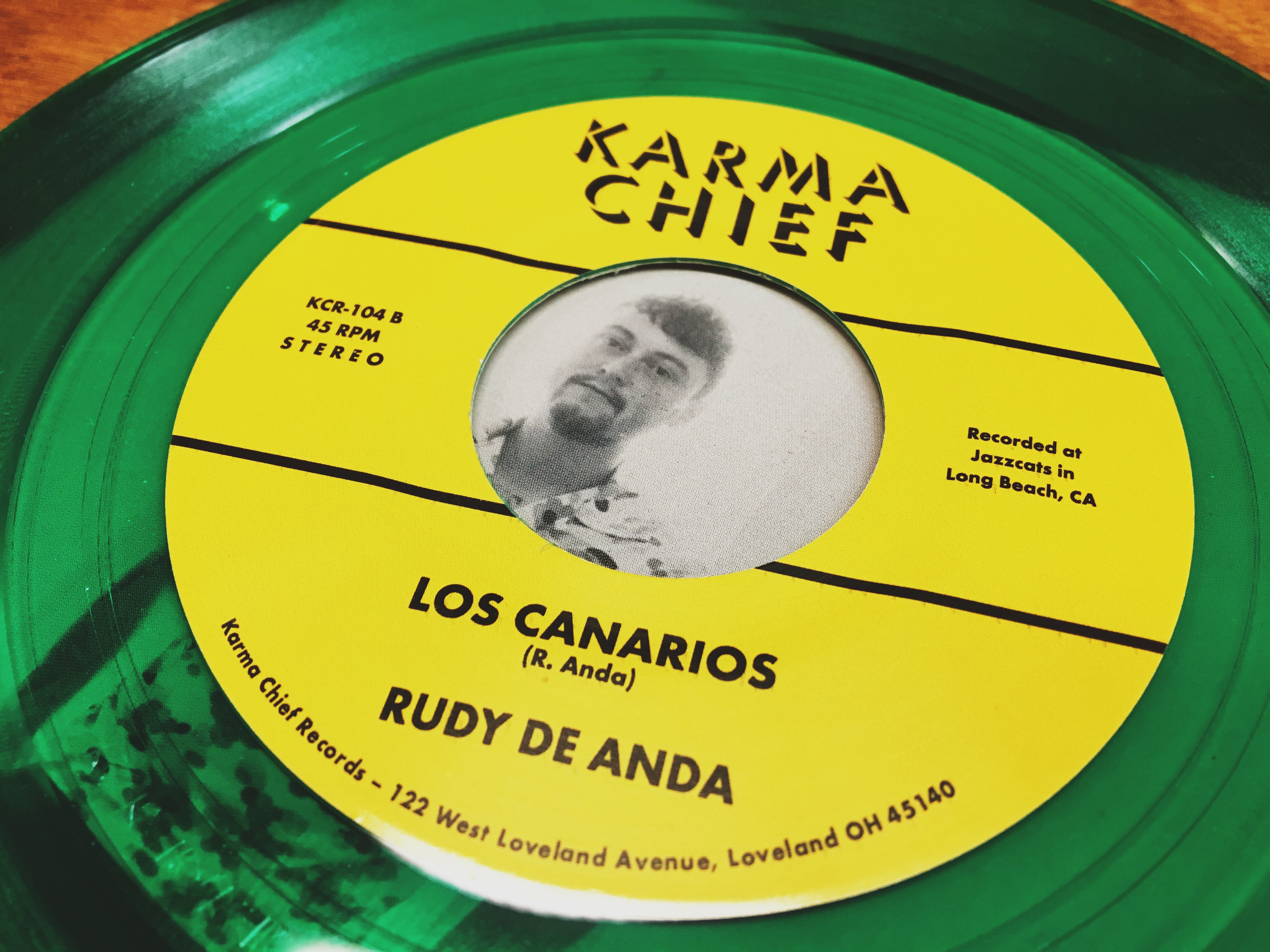 Rudy De Anda The Mirror 7-tommer grønn vinyl
