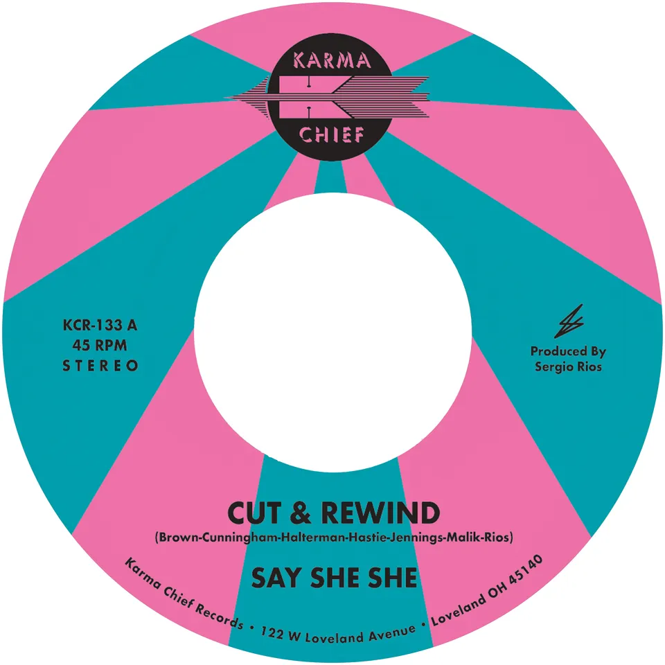 Say She She Cut & Rewind / Disco Life vinylsingel rosa disco