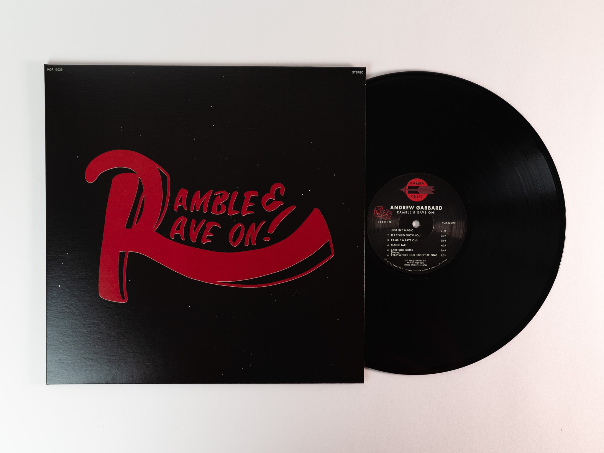 Colemine Andrew Gabbard Ramble & Rave On! vinyl LP svart