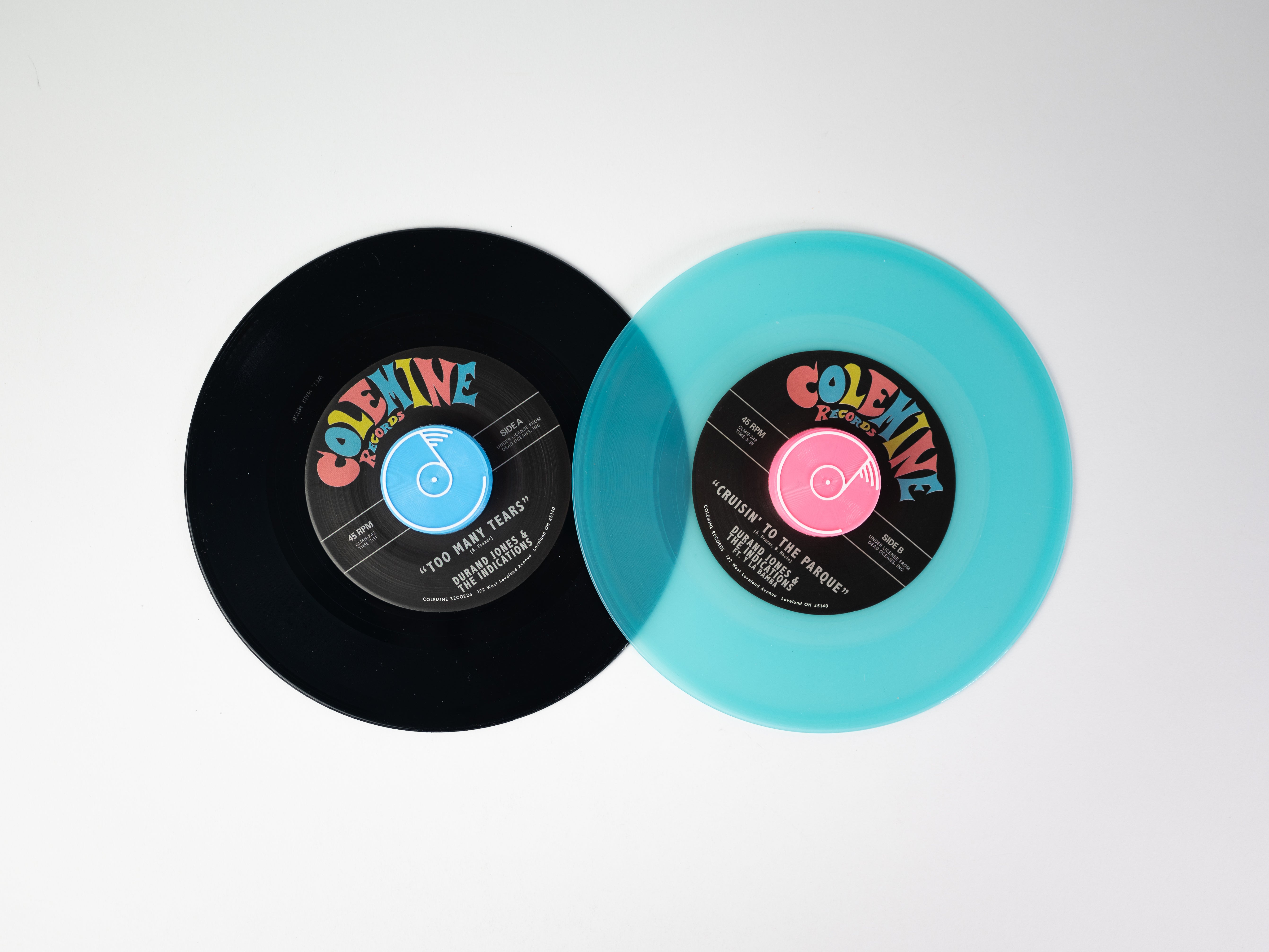 Durand Jones Too Many Tears 7-tommer sea glass blue soul
