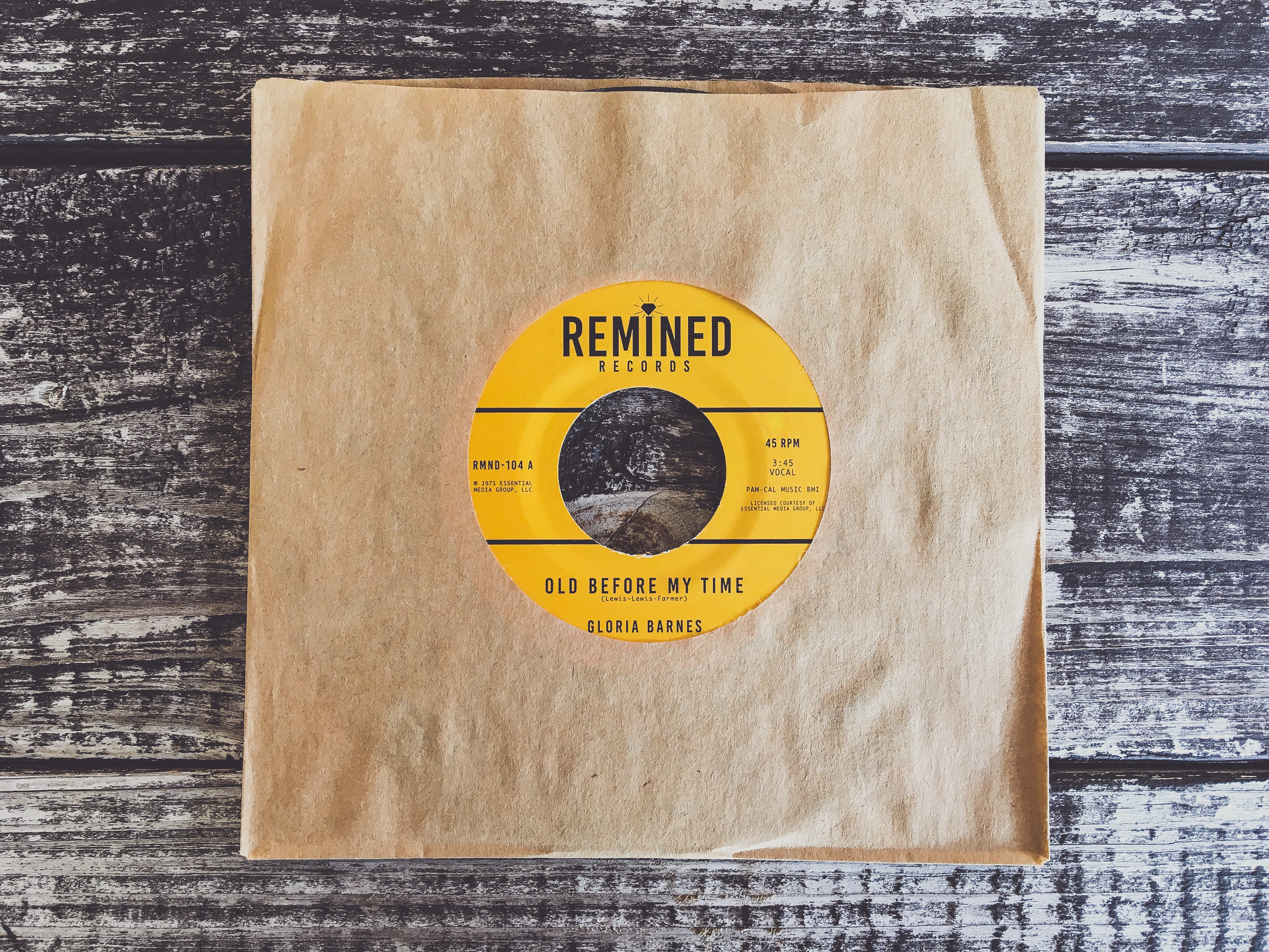 Colemine Gloria Barnes Old Before My Time vinylsingel 7" begrenset
