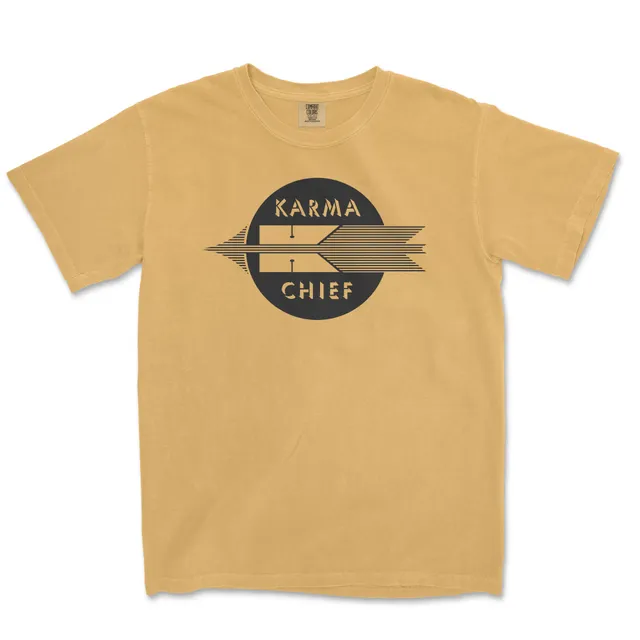 Karma Chief T-skjorte gul Large bomull