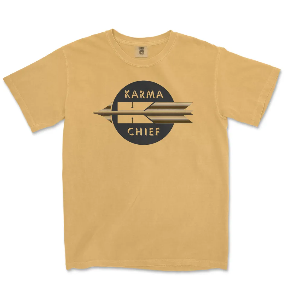 Karma Chief T-skjorte gul Large bomull