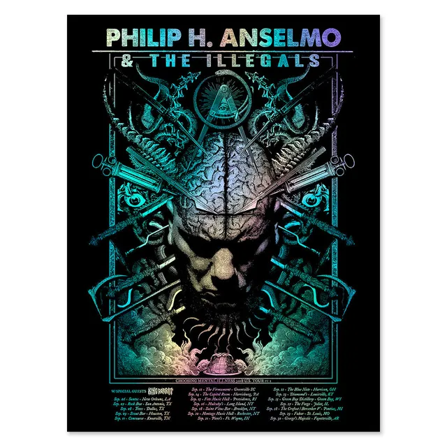 Philip H. Anselmo & The Illegals Choosing Mental Illness tourplakat 2018