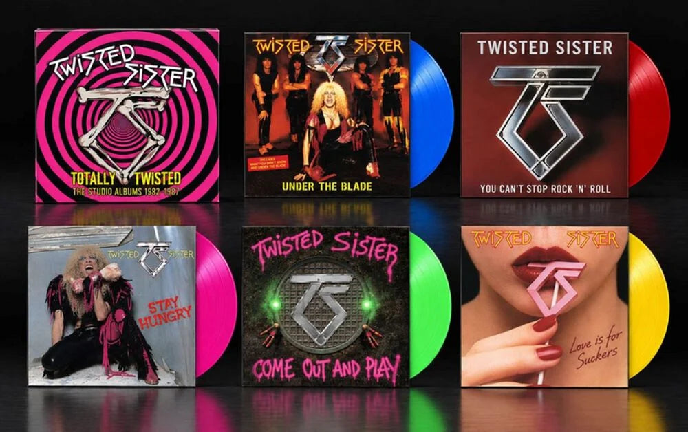 Twisted Sister Totally Twisted LP boks 5 vinyl 1982-87