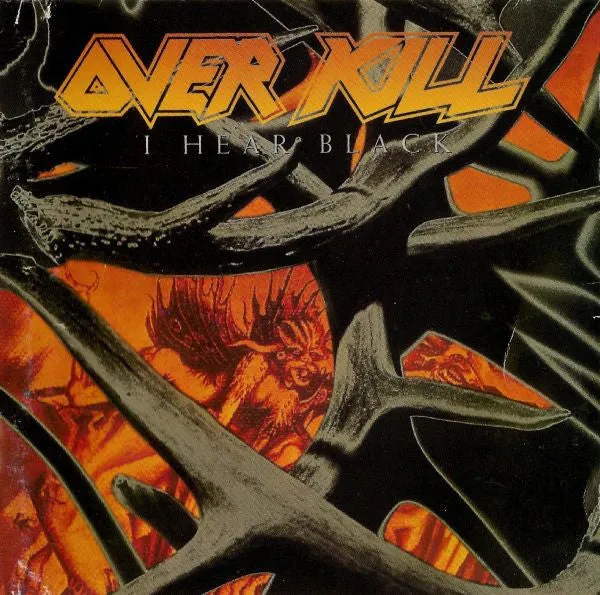 Overkill I Hear Black LP orange marble thrash