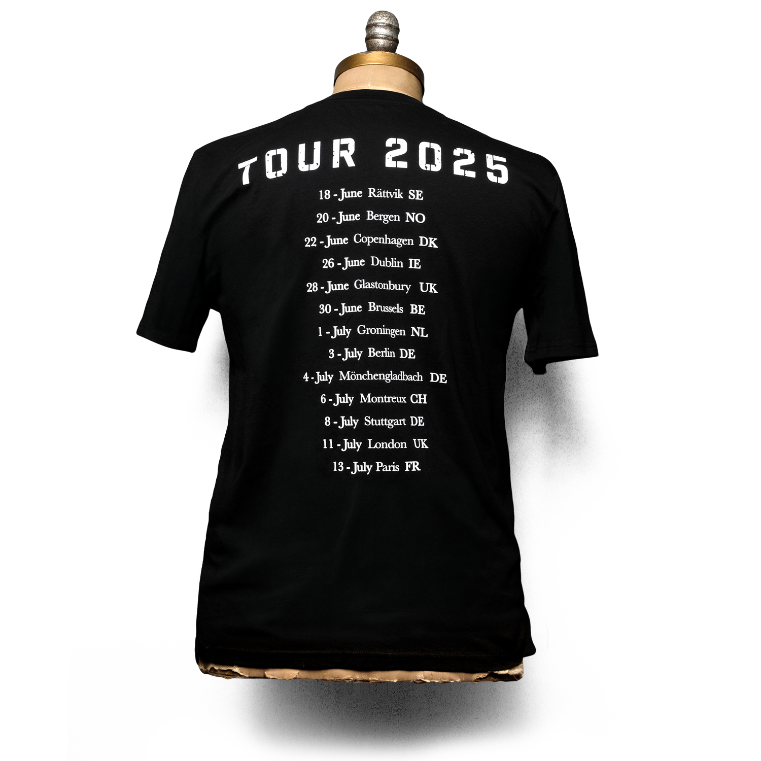 Neil Young Love Earth UK & EU Tour 2025 t-skjorte svart