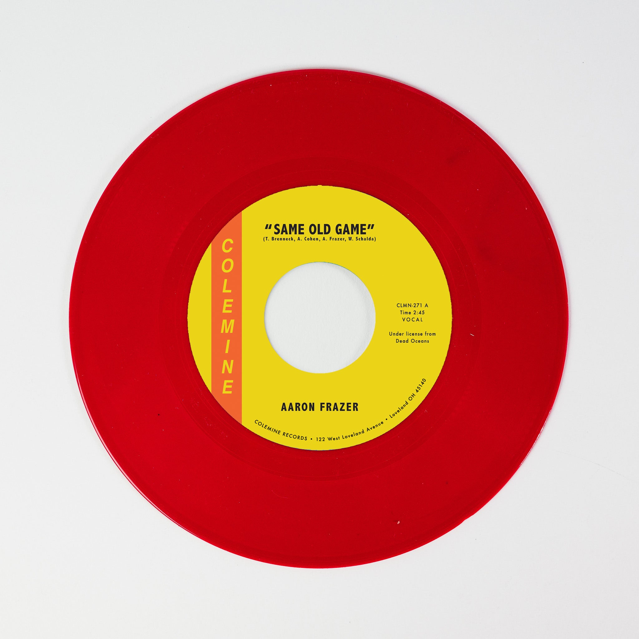 Aaron Frazer Same Old Game 7-tommer rød vinyl soul