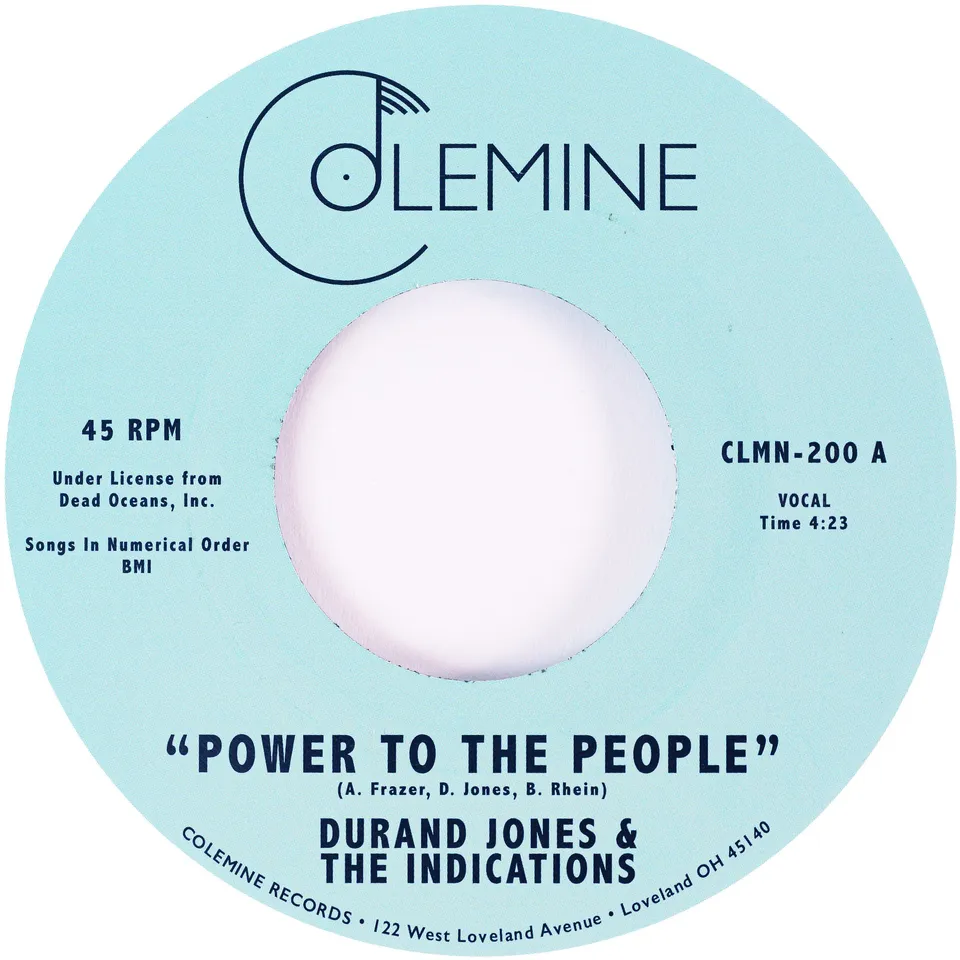 Durand Jones Power To The People vinylsingel 7" blue label