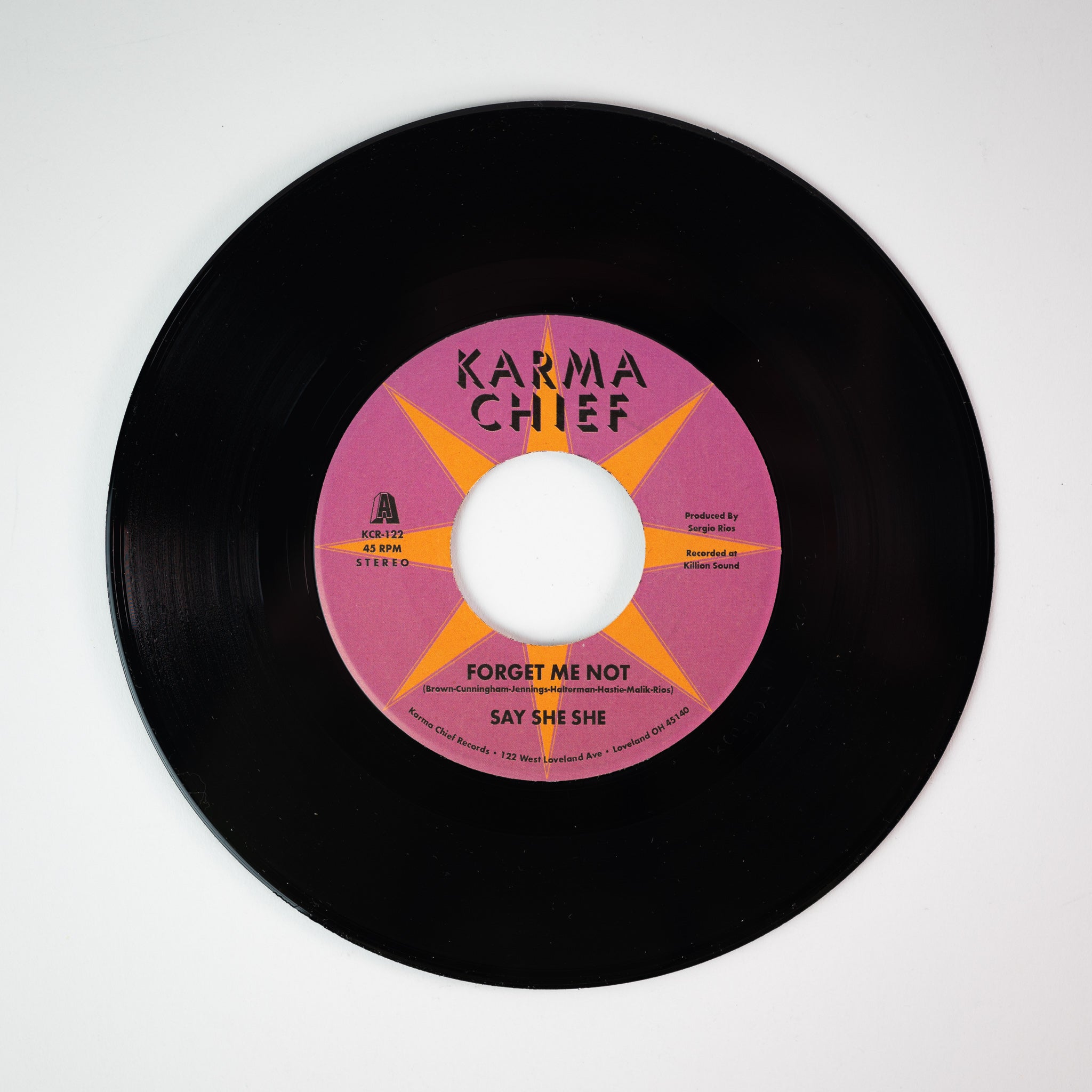 Say She She Forget Me Not 7-tommer hvit vinyl