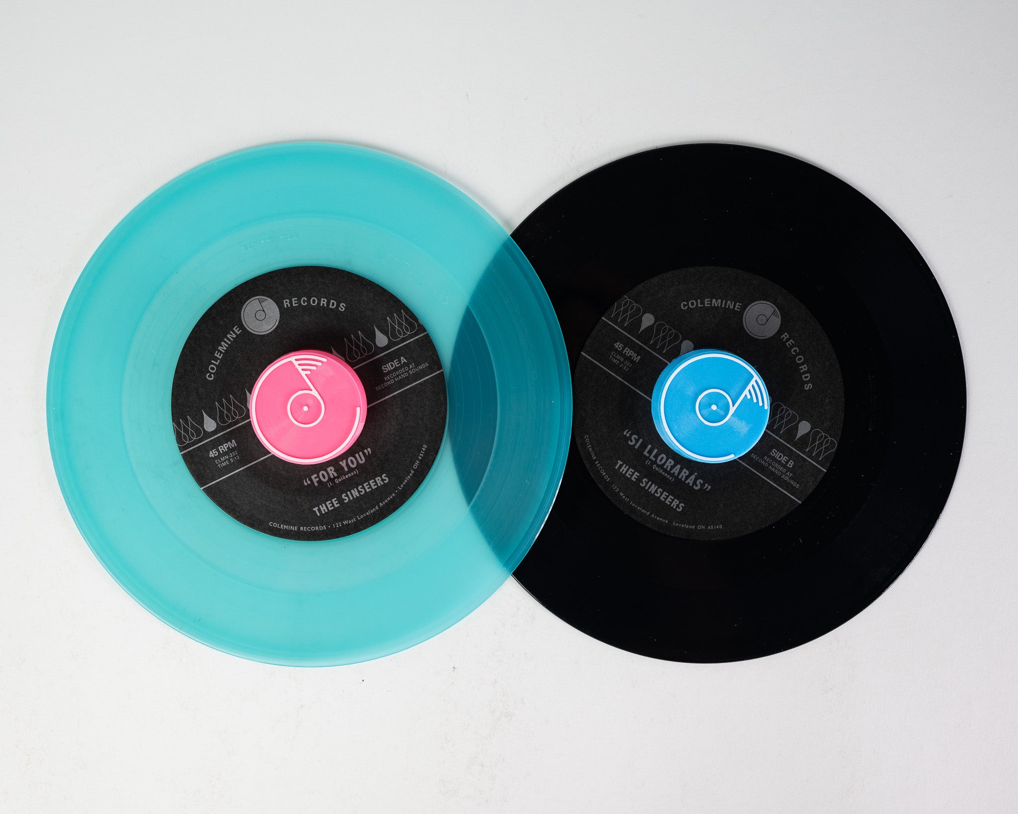 Thee Sinseers For You 7" singel blå vinyl