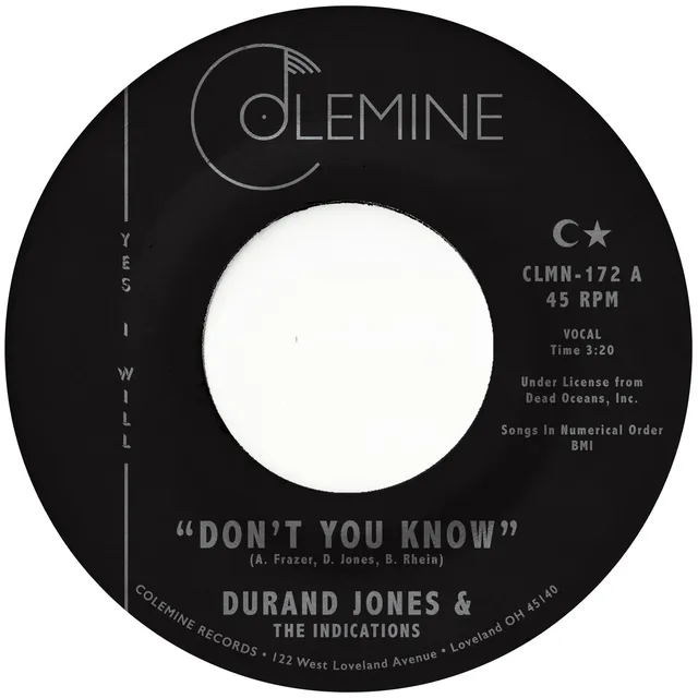 Durand Jones Don’t You Know 7-tommer seaglass blue soul