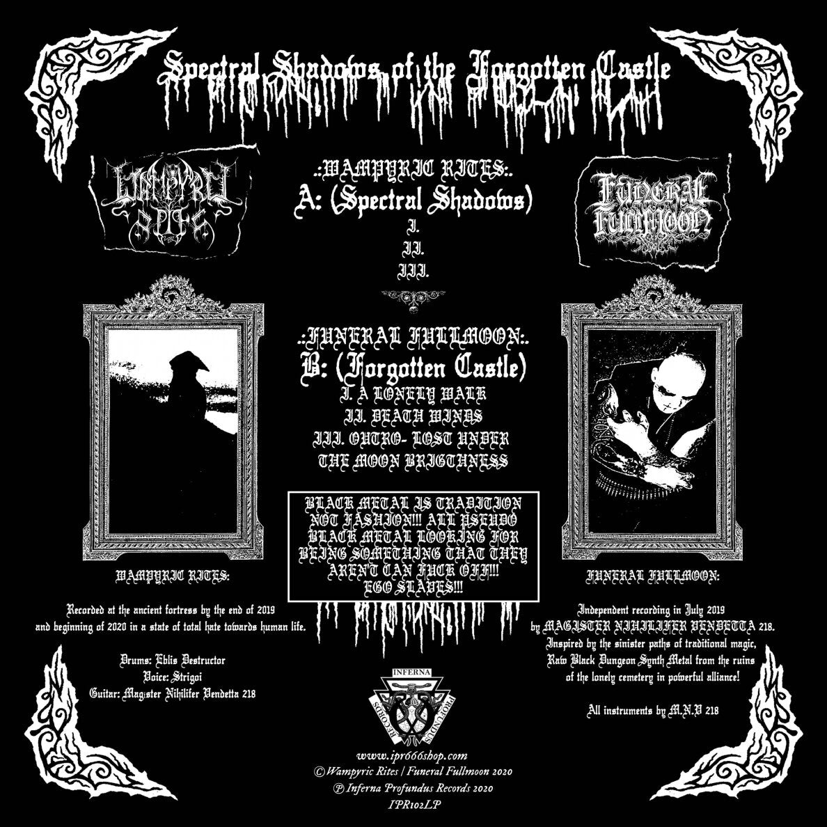 Wampyric Rites Spectral Shadows Split LP vinyl