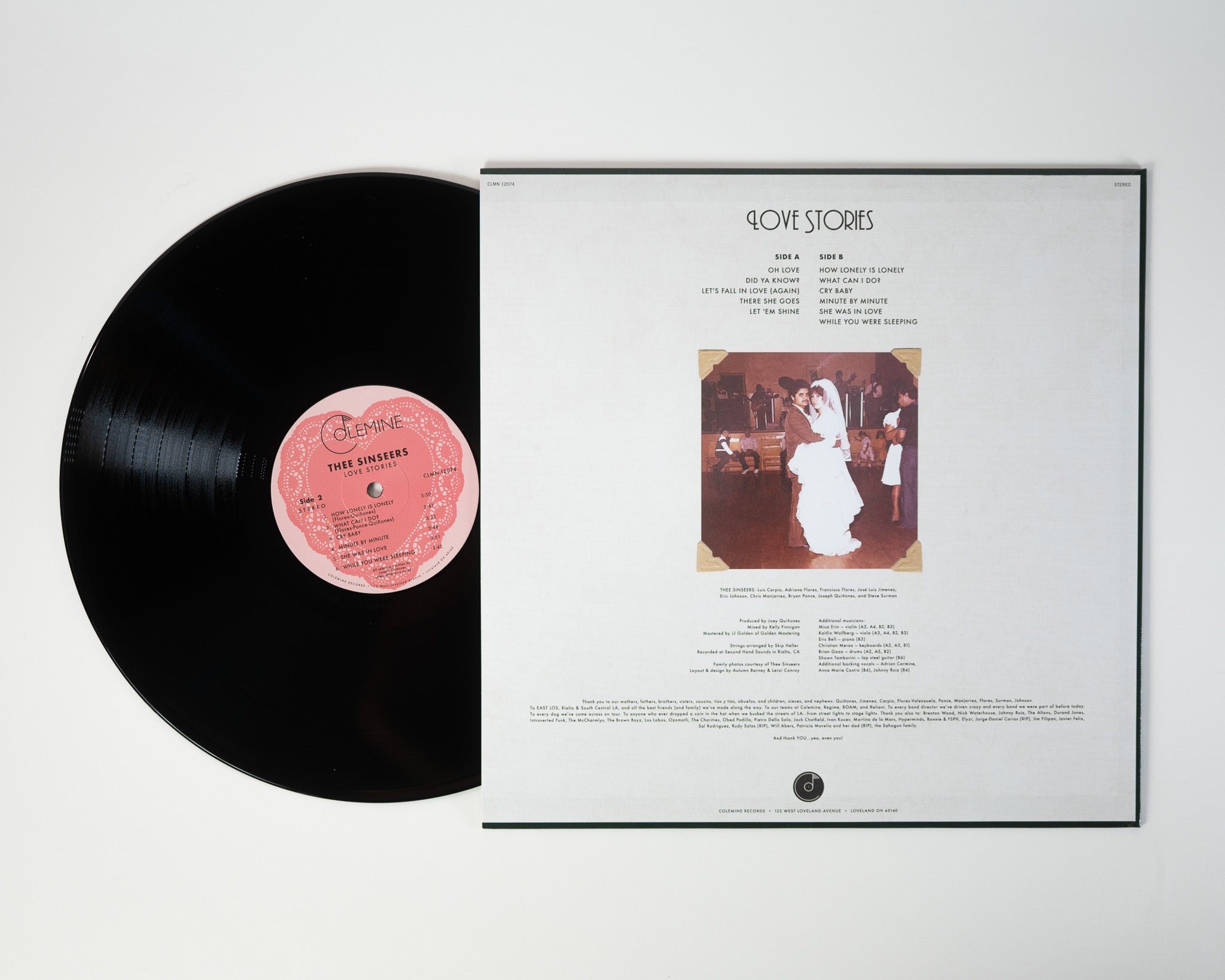 Colemine Thee Sinseers Love Stories vinyl LP soul