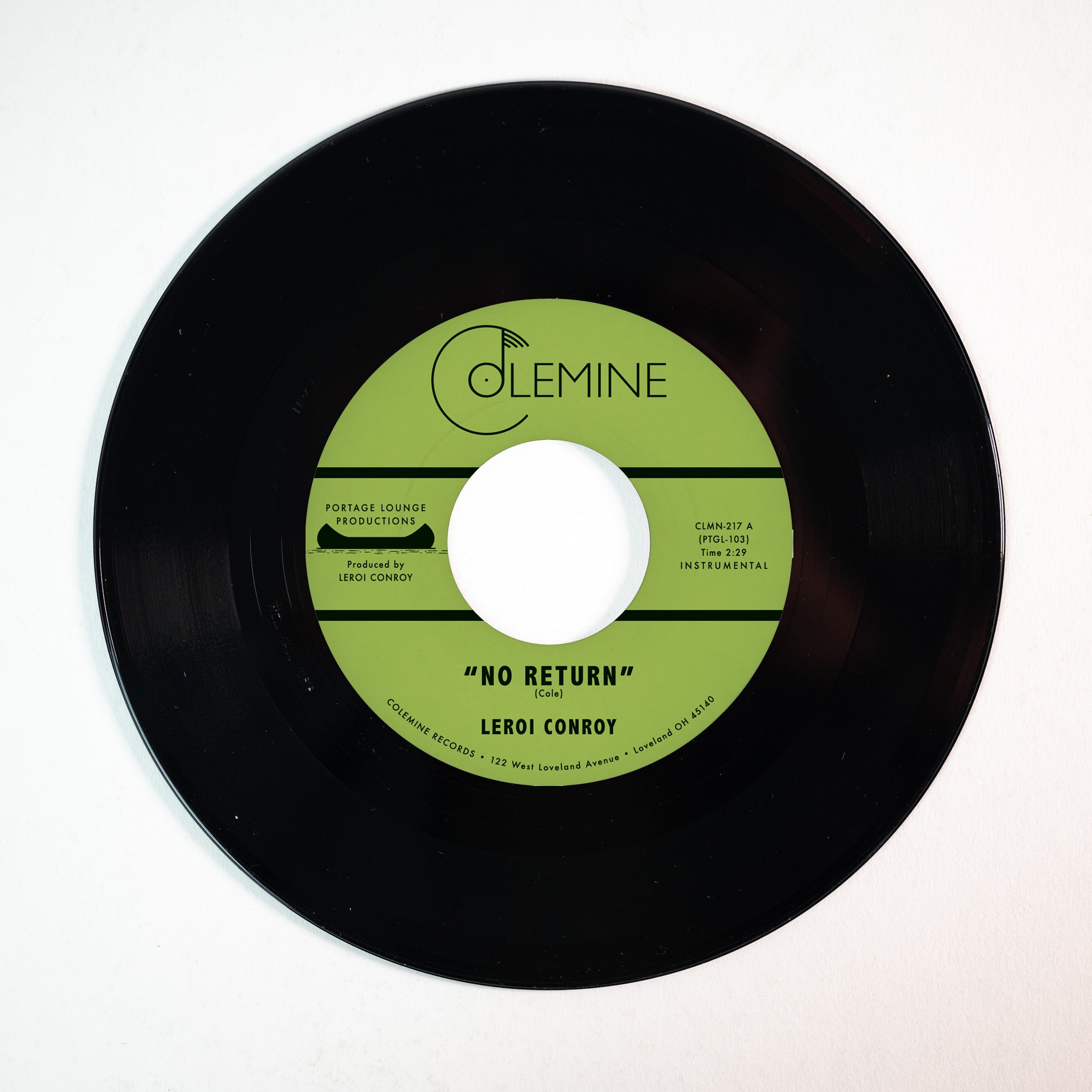Leroi Conroy No Return vinylsingel 45 farget