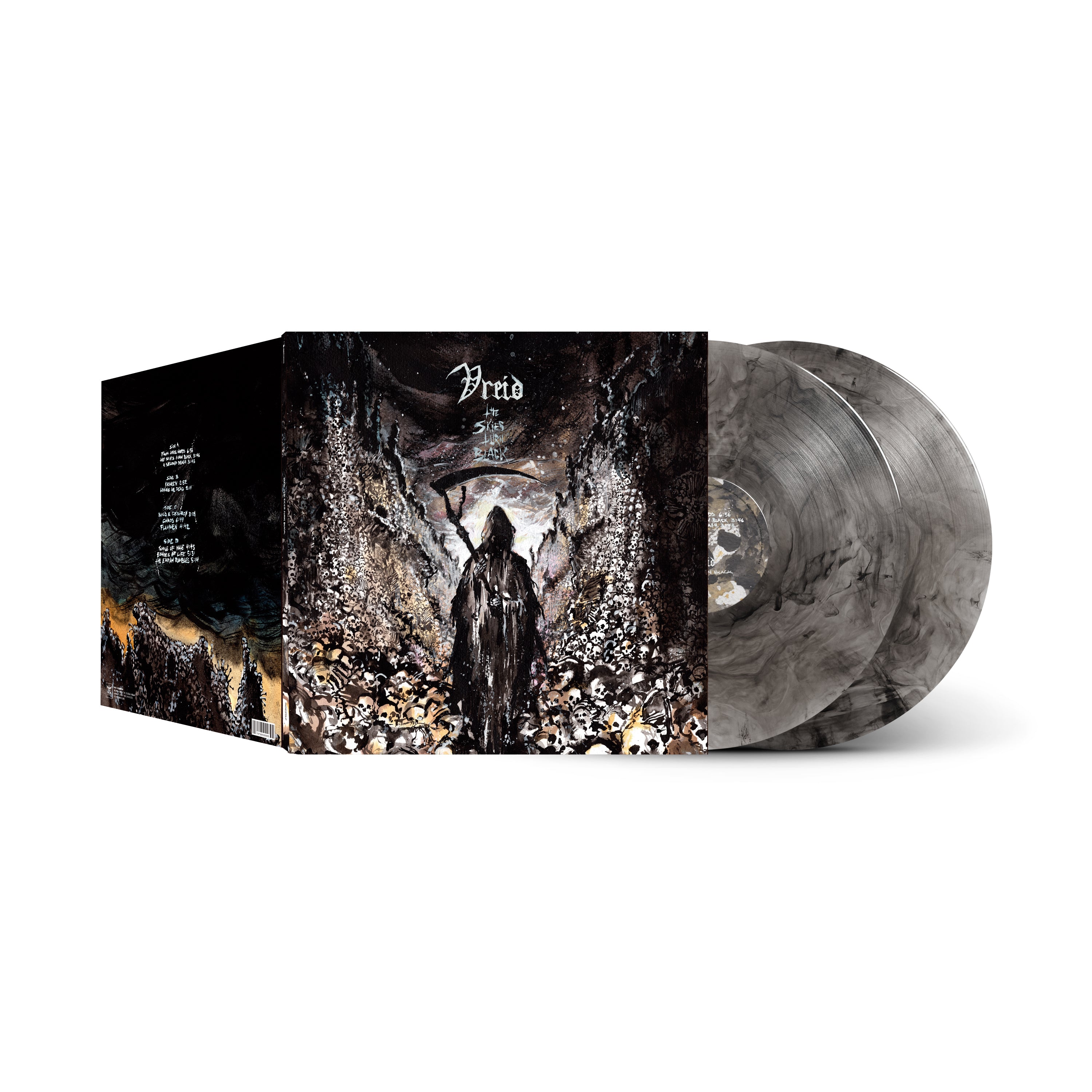 Vreid The Skies Turn Black 2LP vinyl marmor
