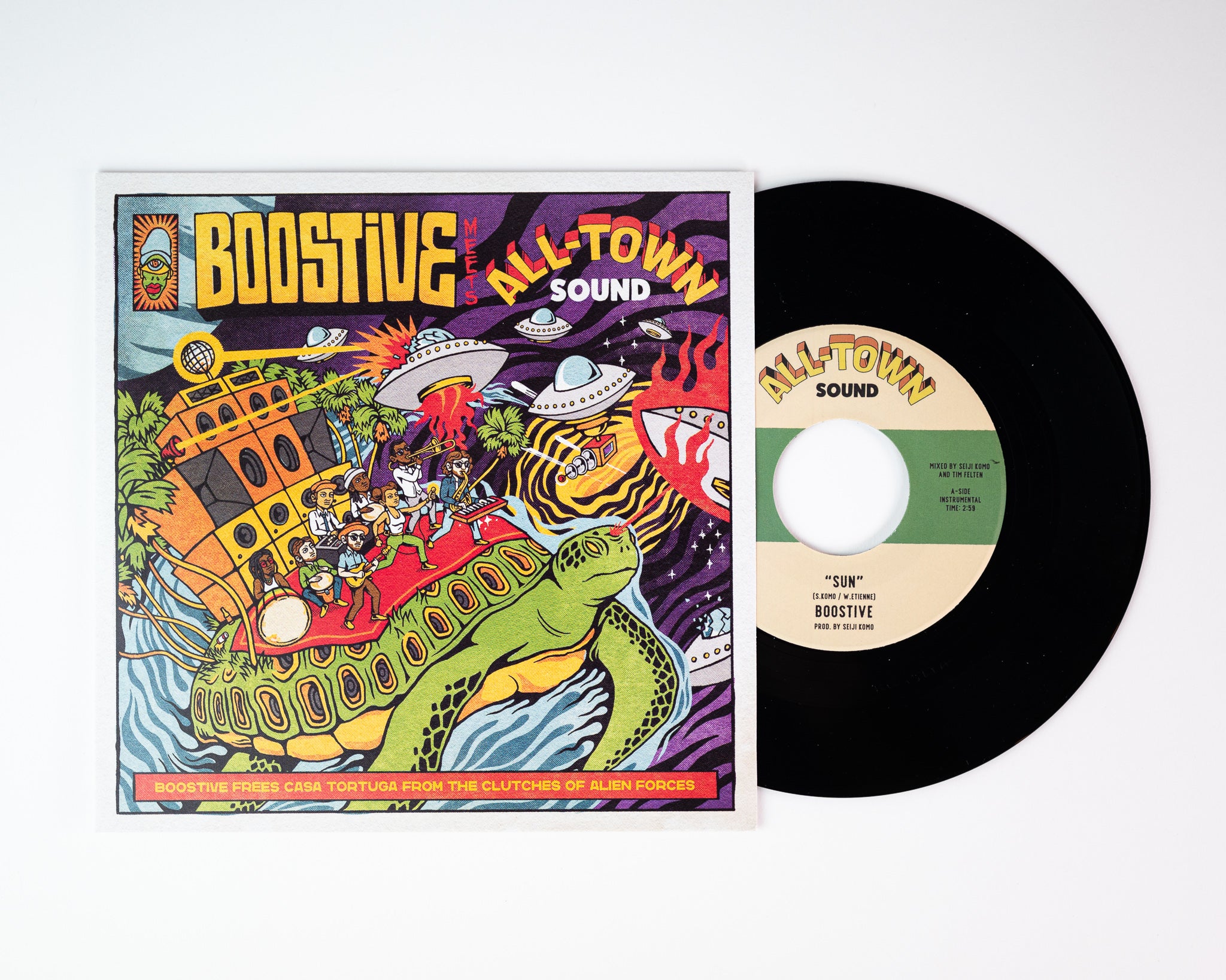 Boostive Sun Another Day 7" vinyl svart
