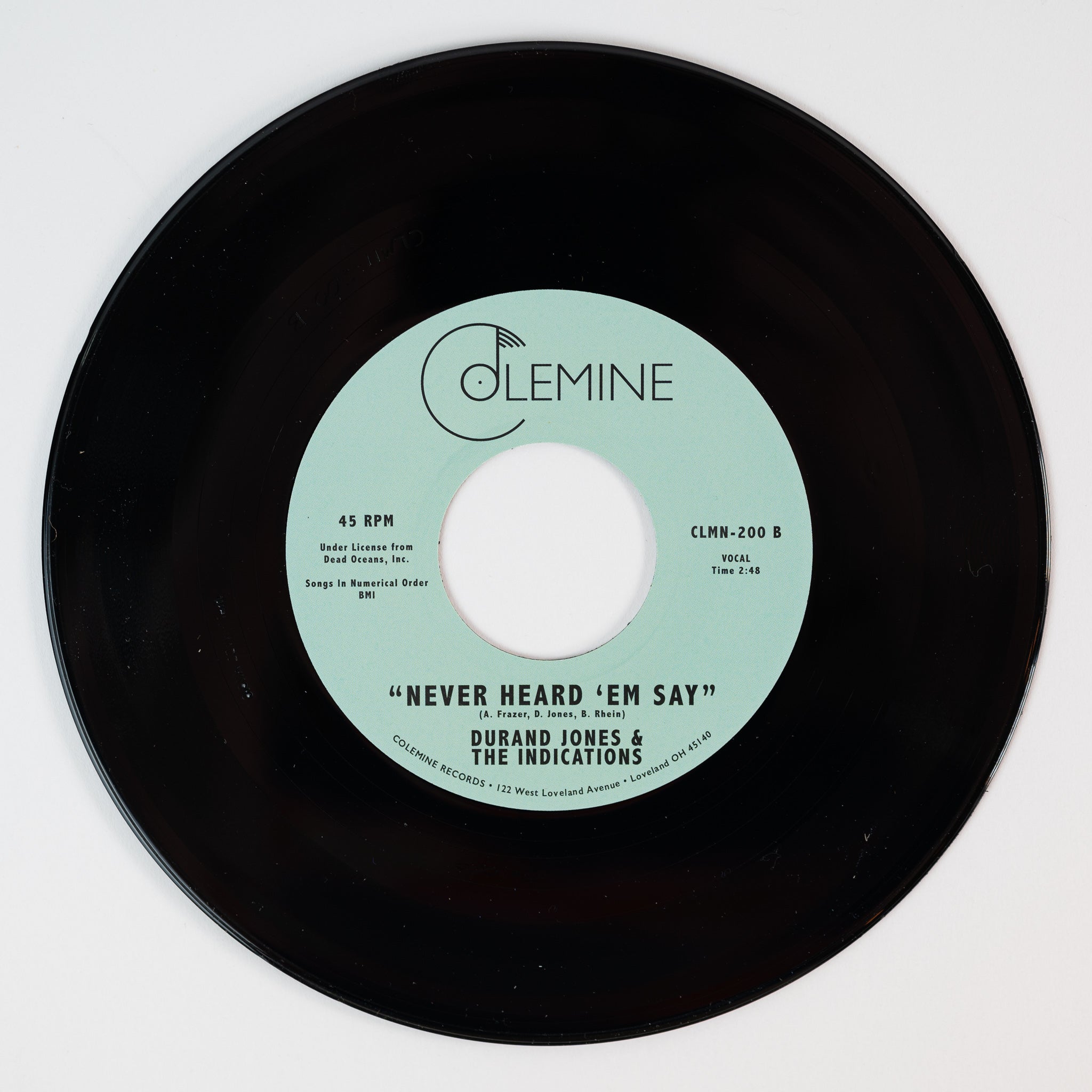 Durand Jones Power To The People vinylsingel 7" blue label