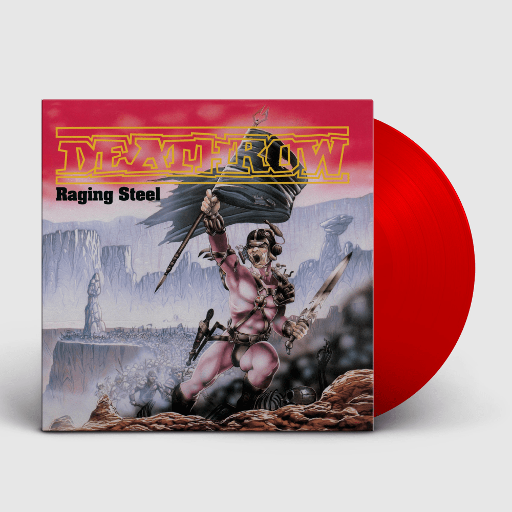 Deathrow Raging Steel 2LP vinyl rød dobbel
