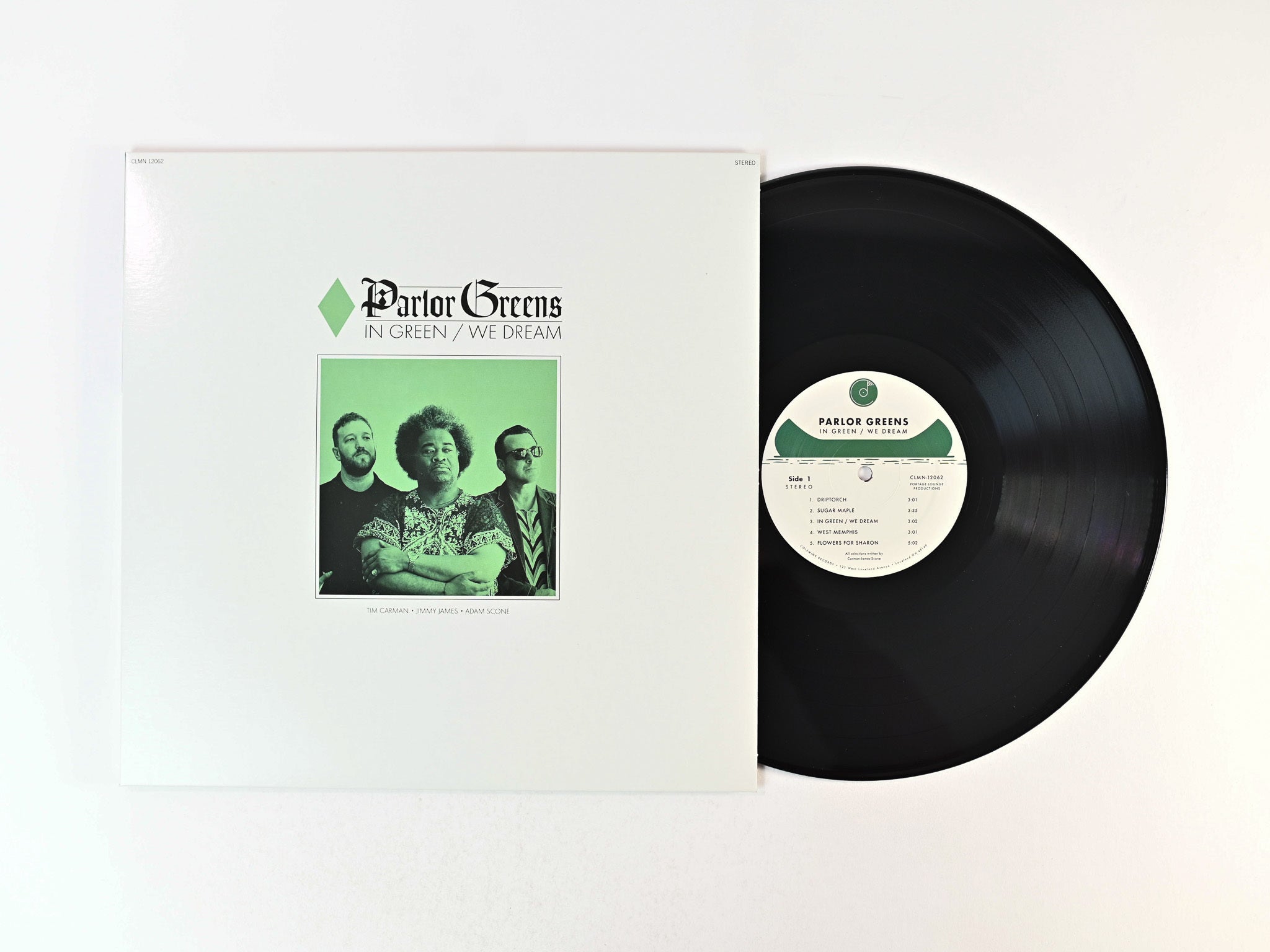 Colemine Parlor Greens In Green We Dream vinylplate green
