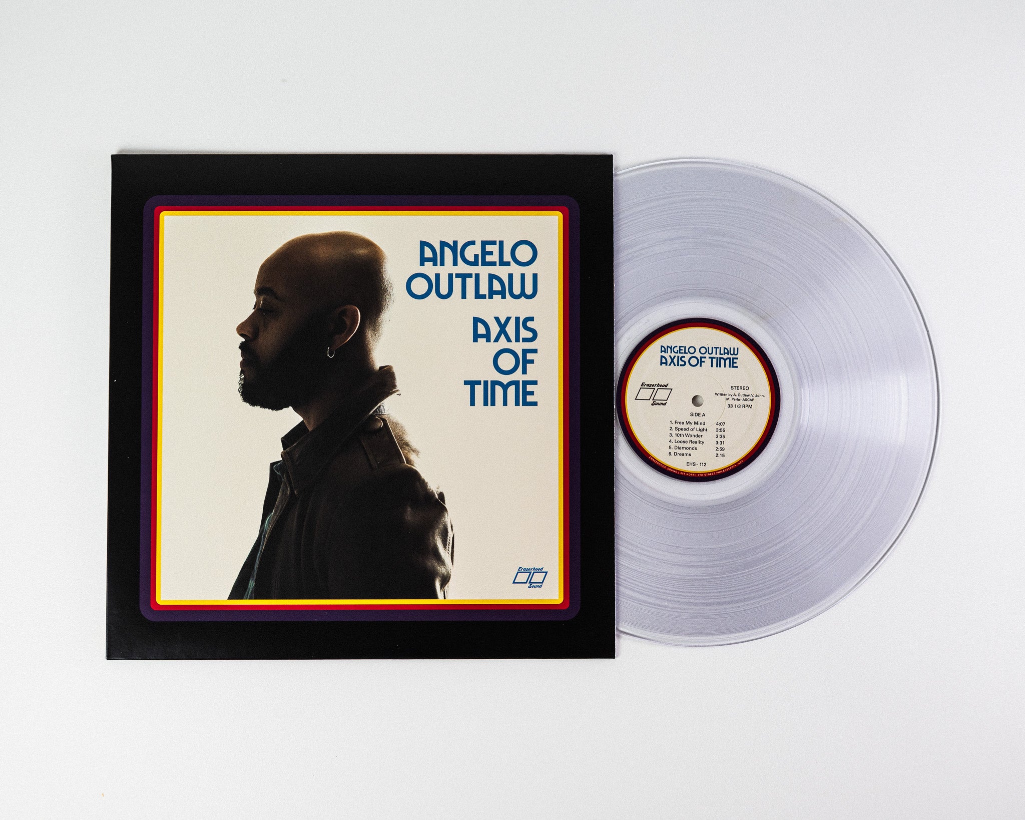 Angelo Outlaw Axis Of Time LP vinylplate klar vinyl